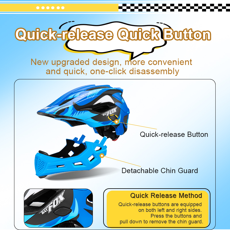 BATFOX-casco de bicicleta de c - Motorcycle Gear Kids reseña y precio