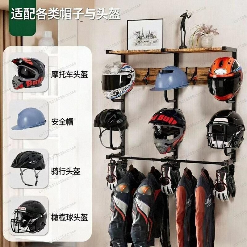 Soporte para casco de montaje  - Motorcycle Gear Wall Mount reseña y precio